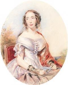 ROBERTSON Christina,A portrait of a Russian aristocrat lady, seated in,Palais Dorotheum 2018-03-28