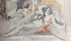 ROBERTSON Eric Forbes 1865-1935,Reclining male and female nude,Bonhams GB 2010-03-23