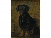 ROBERTSON Kay 1900-2000,Study of a black dog,1907,Andrew Smith and Son GB 2011-09-13