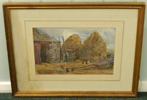 ROBERTSON MACKINNON AILEEN 1901,Farm scene with chickens,1920,Golding Young & Mawer GB 2017-06-14