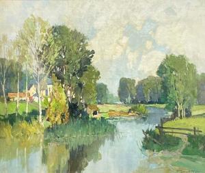 ROBIN Georges Charles 1873-1943,French Untitled (French Countryside),Lando Art Auction CA 2024-02-25