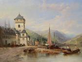 ROBINS Thomas S 1839-1880,view of Boppard on the Rhine,1854,Crow's Auction Gallery GB 2017-09-13