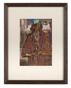 ROBINSON Alexander Charles 1867-1952,A Woman of Tunis,1911,New Orleans Auction US 2017-09-17