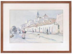 ROBINSON Alexander Charles 1867-1952,STREET IN SPAIN,William J. Jenack US 2017-12-03