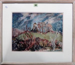 ROBINSON Bay 1898-1983,Pyecombe Church,Bellmans Fine Art Auctioneers GB 2020-06-20