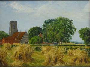 Robinson H.B,Harvesting Scene in North Frodingham,1929,David Duggleby Limited GB 2018-06-30