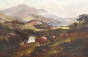 ROBINSON HALL HENRY,Highland cattle, River Teith, Lochs Achray and Ven,Tennant's 2023-01-14