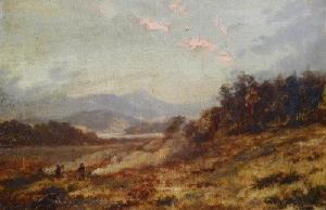 ROBINSON Henry Peach 1830-1901,Burning stubble,Halls GB 2013-04-24