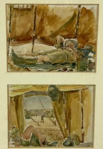 ROBINSON Joseph 1900-1900,a desert army camp,1941,Reeman Dansie GB 2022-10-30