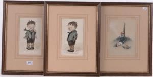 ROBINSON L,Caricature portraits of children,1918,Burstow and Hewett GB 2016-12-14