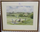 ROBINSON Michael Robert 1948-2010,Golfers on a Sussex Course,Tooveys Auction GB 2016-02-24