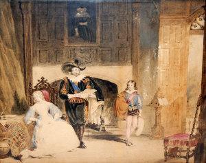 ROBINSON R,CLASSICAL FIREPLACE SCENE,1843,Horner's GB 2012-03-24