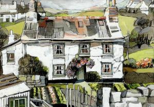 ROBINSON Sonia 1927,Cornish Cottage in Summer,David Lay GB 2023-07-30