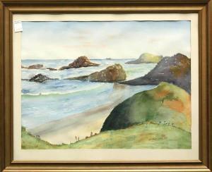 Robinson W 1800-1900,Seascape with Grassy Dun,1987,Clars Auction Gallery US 2010-03-13
