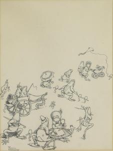 ROBINSON William Heath 1872-1944,A congregation of frogs,Sworders GB 2024-04-09