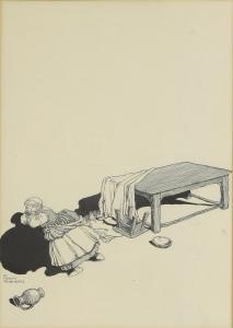 ROBINSON William Heath 1872-1944,A maid beside a table,Sworders GB 2024-04-09