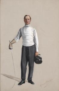 ROBINSON William Howard 1864-1910,THE FENCING MASTER,Mellors & Kirk GB 2014-09-17