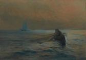 ROBINSON William S 1861-1945,Hauling the Net (Night),John Moran Auctioneers US 2021-08-10