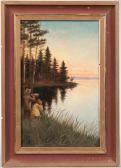 ROBINSON William T 1852-1934,Moose Hunters at Sunrise,Skinner US 2016-11-19