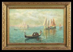 ROBINSON William T 1852-1934,Venetian water scene,1920,Cobbs US 2022-04-30