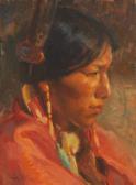 ROBLES Julian 1933-2023,Blackfoot Woman,1978,John Moran Auctioneers US 2023-03-14