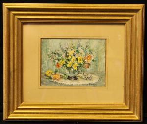 ROBSON Elsie May 1800-1900,Spring Flowers in a Vase,Bamfords Auctioneers and Valuers GB 2021-03-18