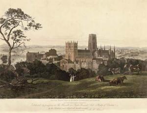 Robson George Fennel 1788-1833,South West View of Durham Cathedral and Castle,Christie's 2007-01-23