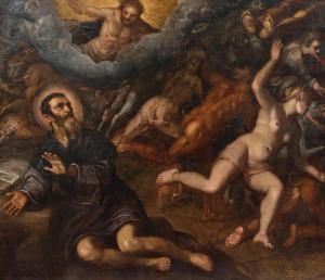 Robusti Domenico,Saint Anthony banishing the devils of temptation,Palais Dorotheum 2023-10-25
