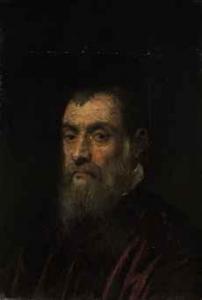 Robusti Jacopo 1518-1594,Portrait of a bearded man, bust-length, in a red g,Christie's GB 2010-12-07