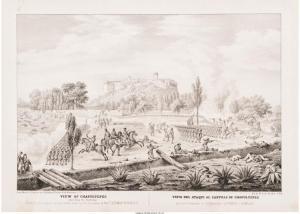 ROCHA J,View of Chapultepec taken from the South East,1848,Heritage US 2017-06-10