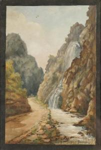 ROCHARD Pierre 1869-1950,Path by the Waterfall,Skinner US 2009-07-11