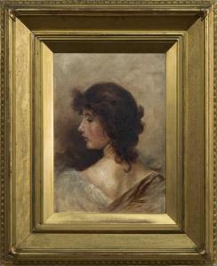 ROCHE Alexander Ignatius 1861-1921,PROFILE PORTRAIT OF A LADY,McTear's GB 2022-10-12