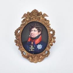 ROCHE Sampson Towgood 1759-1847,PORTRAIT MINIATURE OF KING GEORGE IV,1823,Waddington's CA 2014-12-10