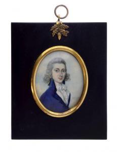 ROCHE Sampson Towgood 1759-1847,Portrait of a young gentleman wearing a blu,1788,Clevedon Salerooms 2019-03-07