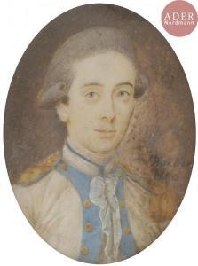 ROCHER Alexandre 1729,Portrait d\’un lieutenant,1780,Ader FR 2018-03-06
