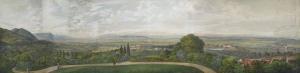 ROCKSTUHL Alois Gustav,Vue panoramique de la ville de Jirkov, prise depui,1849,Christie's 2018-03-21