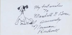 ROCKWELL Norman Perceval 1894-1978,Small Dog Sketch,Hindman US 2006-09-26