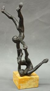 ROCKWELL Peter 1936-2020,Two Acrobatic Figures,1968,Clars Auction Gallery US 2010-05-16