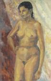 ROCKWOOD Sarasvati 1926-2011,Nude Tamil woman,1962,Burstow and Hewett GB 2013-03-27