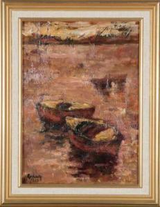 RODAN Yehuda 1916-1985,Les barques,Conan-Auclair FR 2021-07-08
