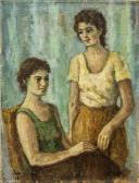 RODAN Yehuda 1916-1985,Two women,Ishtar Arts IL 2017-12-11