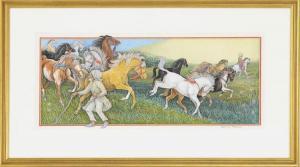 RODANAS Kristina 1952,Prancing Horses,Eldred's US 2015-08-12