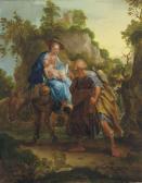 RODE Christian Bernhard 1725-1797,The Flight into Egypt,Christie's GB 2009-01-30