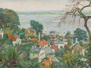 RODE Heinrich,View from Süllberg to Elbe River,c.1940,Auctionata DE 2016-05-30