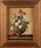 Rode J 1900-1900,Vase with Flowers,20th century,Twents Veilinghuis NL 2017-10-13