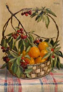 RODET Alphonse Antoine 1890-1975,Le panier de fruits,Etienne de Baecque FR 2021-06-10