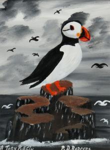 RODGERS Patsy Dan 1945-2018,A TORY PUFFIN,2012,Ross's Auctioneers and values IE 2023-12-06