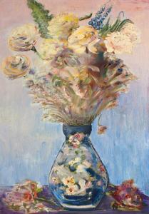 RODIONOV Nikolai Michaliovich 1896-1970,A Bouquet in a Vase,1960,Palais Dorotheum AT 2012-09-22