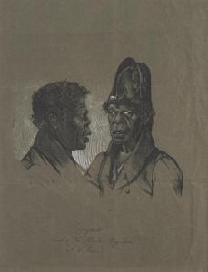 RODIUS Charles 1802-1860,Bungaree,1834,Mossgreen AU 2017-06-28