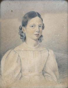 RODIUS Charles 1802-1860,Portrait of Elizabeth Wontner,Mallams GB 2010-05-07